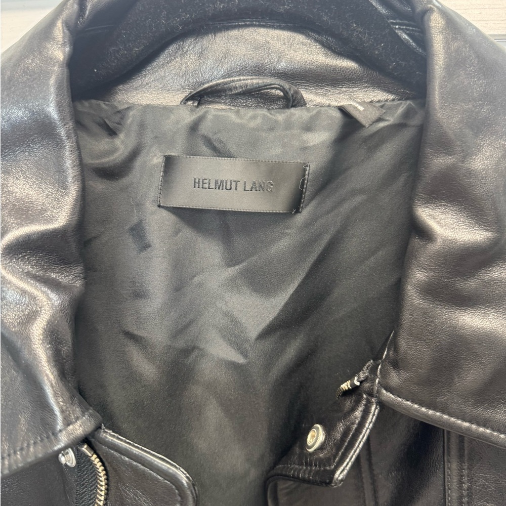 Helmut Lang Black Leather Jacket - Picture 2 of 11